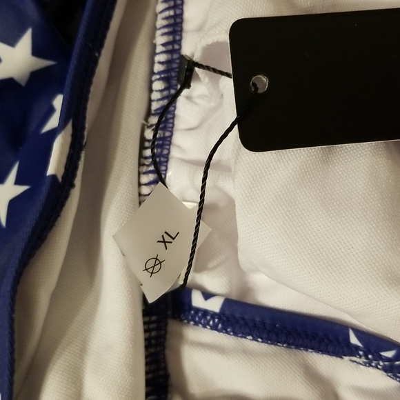 NWT HIGH WAISTED FLAG CUT OUT FRONT TIE HALTER SEIM BATHING SUIT  SIZE XL - Picture 10 of 10